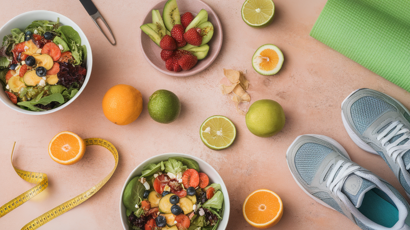 Persoană sănătoasă care se cântărește și își măsoară progresul în managementul greutății